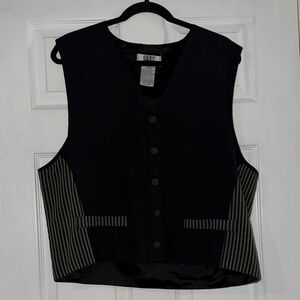 City Streets Black and Gray Vest